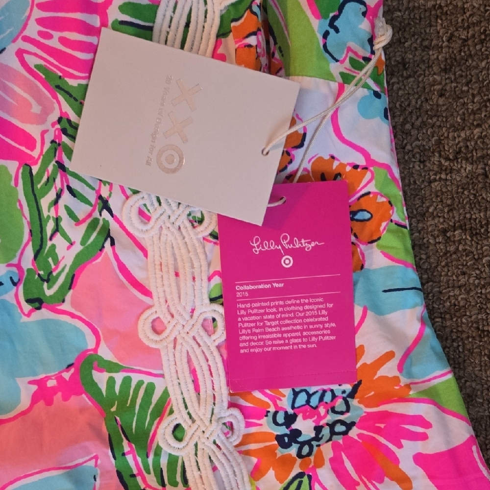 Lilly Pulitzer for Target Floral Dress - Pink, Green, Blue - Picture 4 of 7